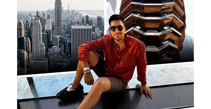Sergio en el mirador The Edge